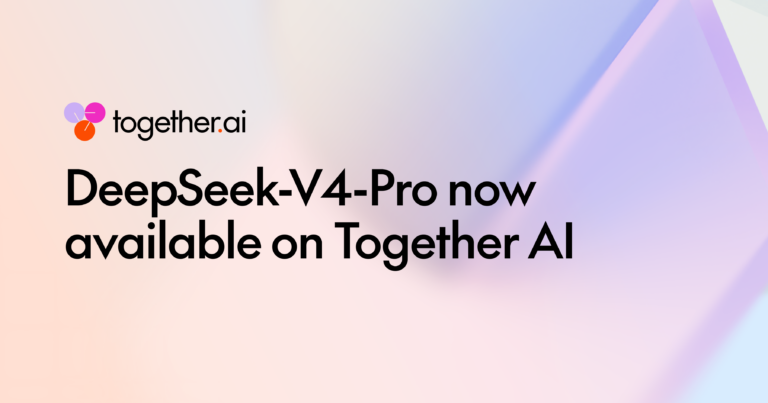 DeepSeek-V4 Pro now available on Together AI