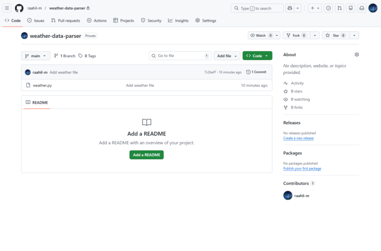 GitHub repo pushed