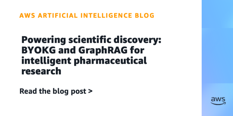 Powering scientific discovery: BYOKG and GraphRAG for intelligent pharmaceutical research