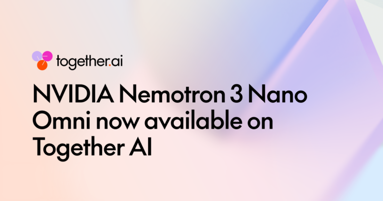 Together AI Brings NVIDIA Nemotron 3 Nano Omni to Developers on Day 0