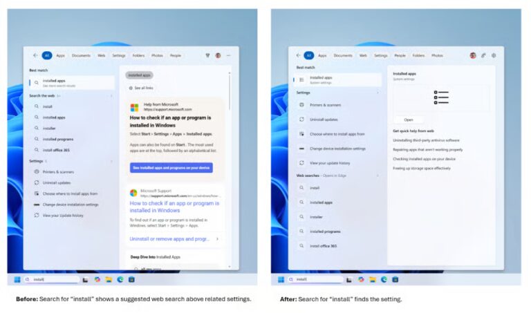 Windows Search Update: New Setting Gives Users Control Over Web Results