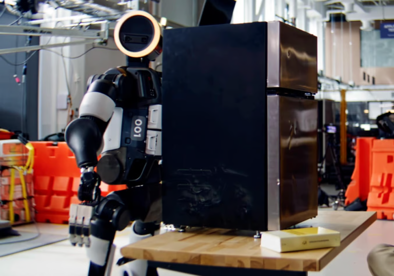 Boston Dynamics Trained Humanoid Robot for Millions of Hours to Move a Mini-Fridge